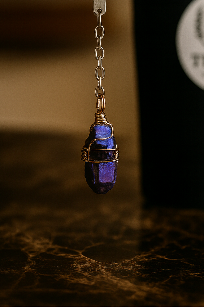 Titanium Aura Quartz Crystal Mesh Ball Tea Infuser