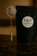 Green Aventurine Crystal Mesh Tea Infuser